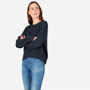 Everlane ‘The Soft Cotton Square Crew’ True Navy NWT